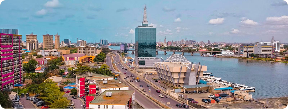 Lagos waterfront skyline